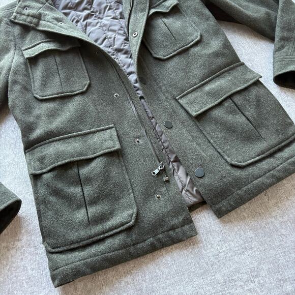 Banana Republic Men’s Wool Green Coat - Picture 3 of 5